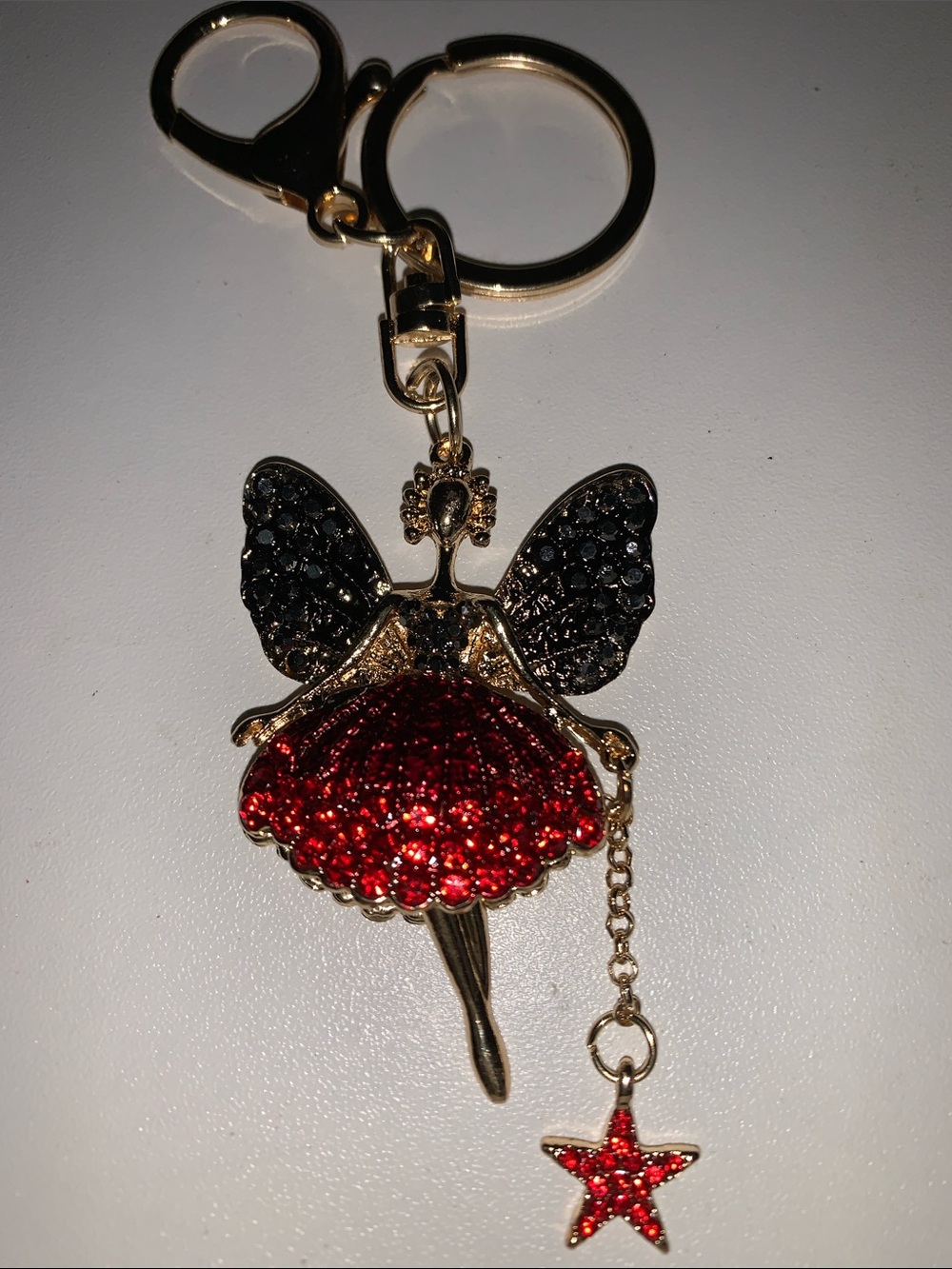 Crystal Fairy purse/bag charm keychain